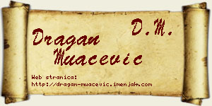 Dragan Muačević vizit kartica